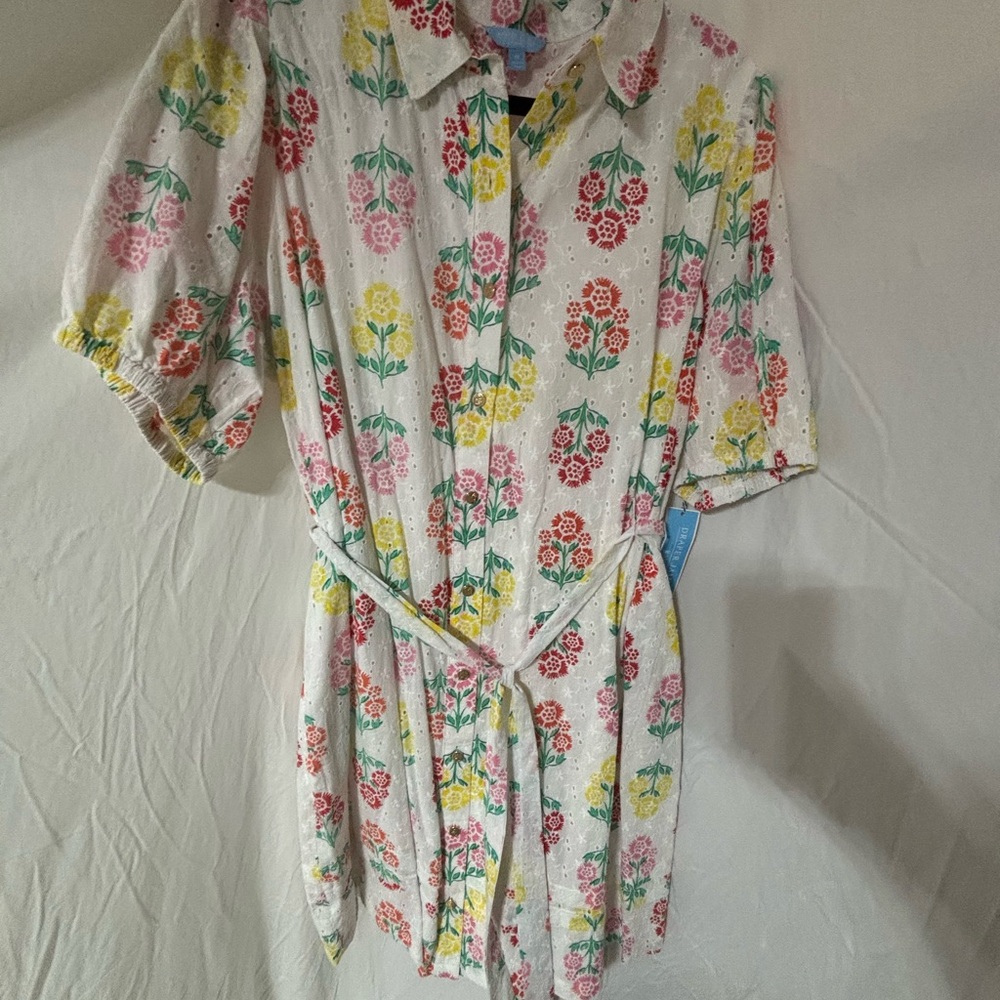 Draper James RSVP Floral Collared Dress